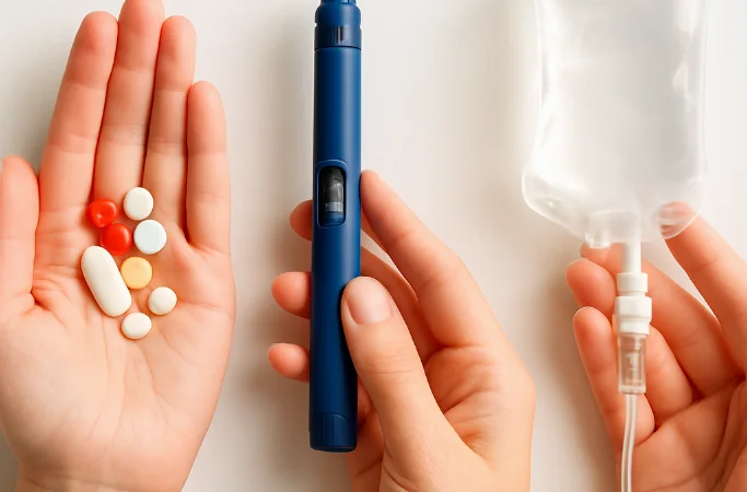 Switching Between Infusion, Injection, and Pill Forms: My Decision